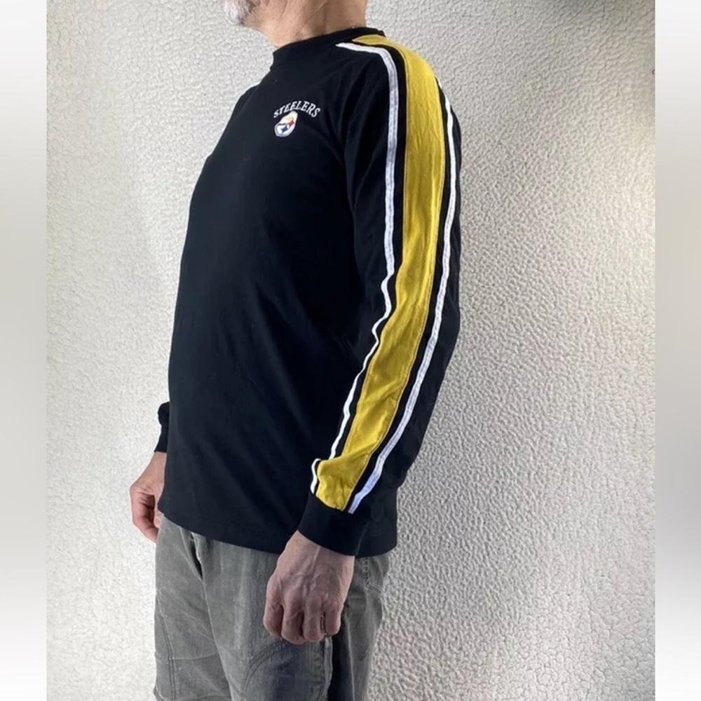 Vtg Pro-Player Steelers Light Sweatshirt LS T-Shirt Youth 18-20 Mens M 90s Y2K - Picture 12 of 12